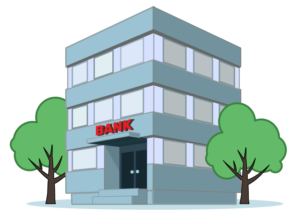 Na ilustracji budynek banku